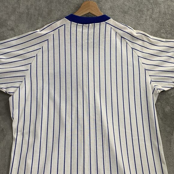 Vintage Rawlings Jersey Mens XL Chicago Cubs USA Baseball 90s Pinstripes MLB - Picture 8 of 8